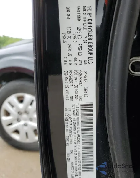 2015 Dodge Journey Se из США, поврежденный, VIN 3C4PDCAB1FT512074